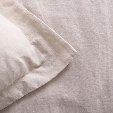 FUNDA NÓRDICA QUEEN LINO-Y-ALGODON NATURAL-BEIGE LINEN COTTON ARENA