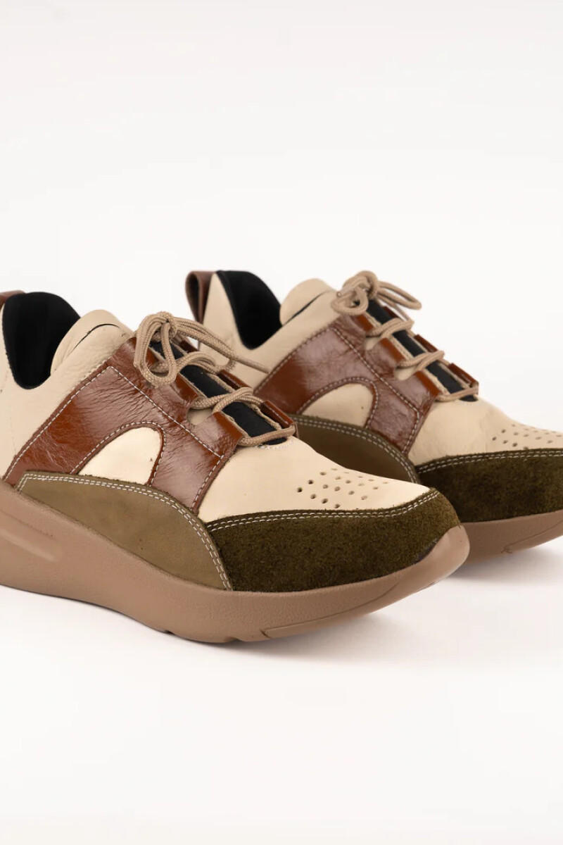 DEPORTIVO IVY Natural con Verde