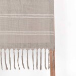 Manta Artesanal Tajy Beige con Crudo
