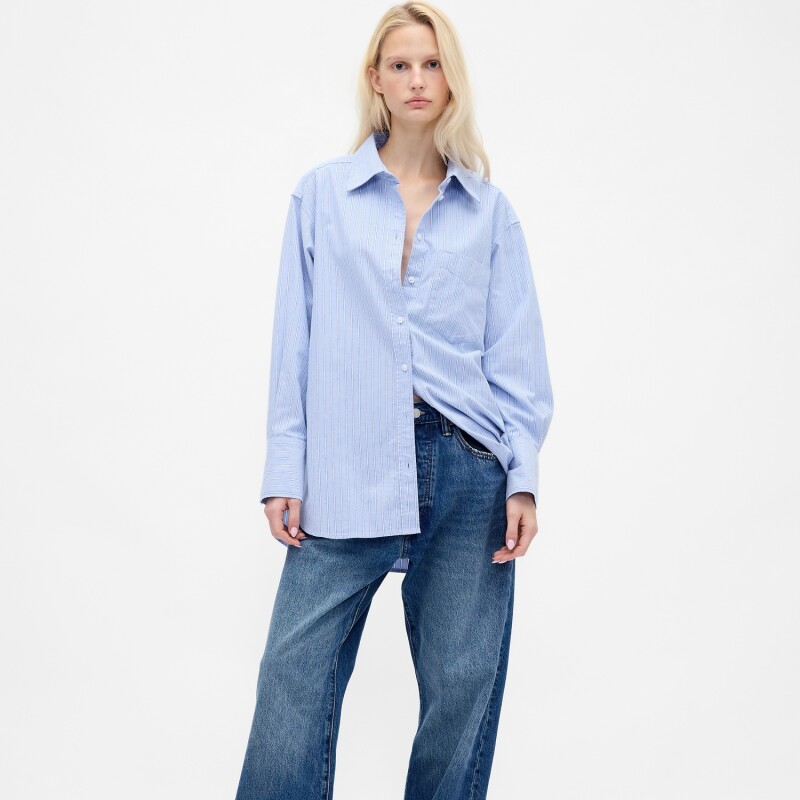 BIG SHIRT - OXFORD BLUE STRIPE