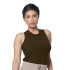 TANK FEM VISC/ELAST EVERLAST RIBBED BR W6 BROWN
