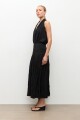 Maxi falda amasada negro