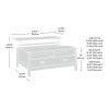 Mesa Ratona Articulada con cajones - Sauder - Linea Trestle Beige