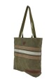 Bolso Tote de Lona Casual Verde