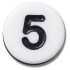 Jibbitz Number Five Tiny Friendship Multicolor