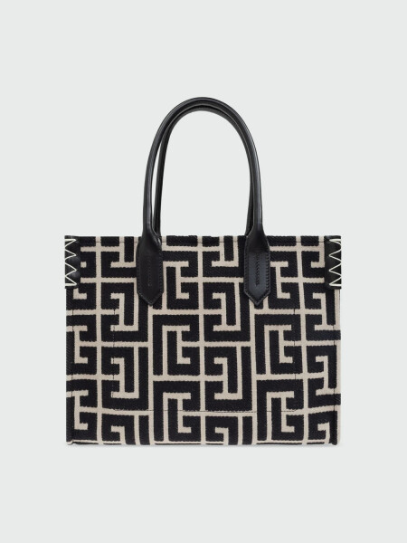 BALMAIN - SMALL TOTE BAG MONOGRAMMED B-ARMY 0