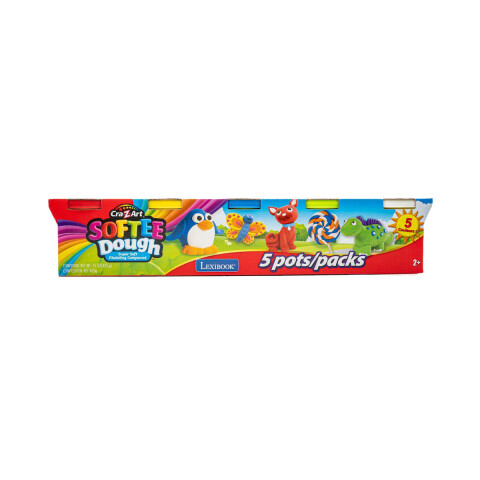 Softee Dough Pack x 5 Latas de Masas Colores Lexibook U