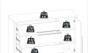 Cómoda Zapatera Concept - 4 cajones 1 puerta Hanover