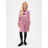 LS SNIT BOW FRONT DRS WISPY MAUVE WASH