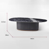 MESA DE CENTRO CUPOLA Negro - -