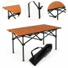 Mesa Plegable Enrollable Marron
