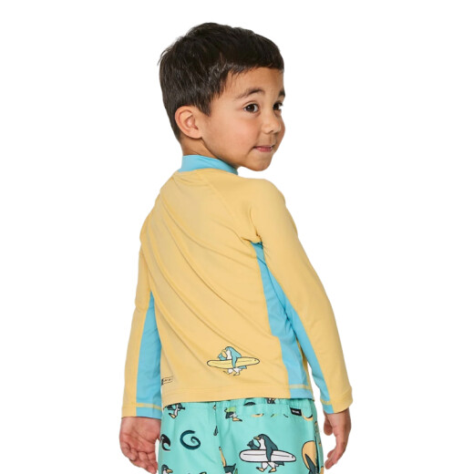 Lycra Rip Curl Paddle Out Art Upf Niño - Amarillo Lycra Rip Curl Paddle Out Art Upf Niño - Amarillo