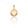 Dije Corazón-Oro bajo-Piedra Nácar-CP8570 conpiedra
