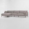 Sofá con chaise COSTA GRIS - IZQUIERDO