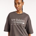 Remera New Balance de Dama - Tracklside - WT6297MKBLK DARK GREY