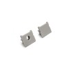 Terminacion para Listello Led Simple X2 Gris Claro Terminacion Para Listello Led Simple X2 Gris Claro