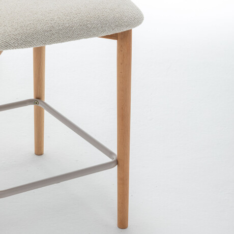 BUTACA BAR MADERA-Y-METAL NATURAL-BEIGE SARAH