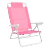 Reposera Silla Playa Reposera Aluminio Mor Summer - Color Rosa 6 Posiiciones Reposera Silla Playa Reposera Aluminio Mor Summer - Color Rosa 6 Posiiciones