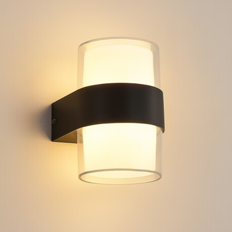 ARTEFACTO EXTERIOR LERMA PARA ADOSAR EN PARED BIDIRECCIONAL 10W Aplique LED Exterior Lerma Bidireccional 10W Negro