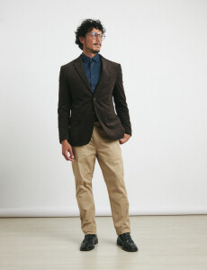 110470 SACO HARRINGTON LABEL Marron