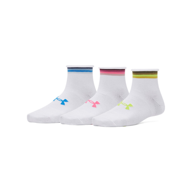 UA W Essential Nov 3pk Qtr-WHT WHT-106