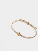Pulsera Ajustable Con Charm - Acero Inoxidable gris