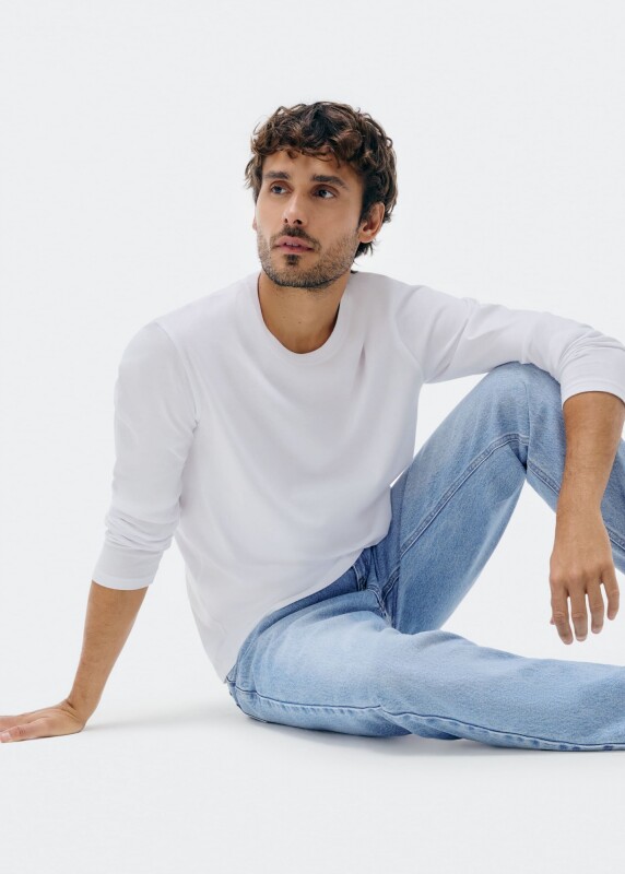 CAMISETA ML MASC BRANCO