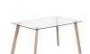 Mesa de Comedor de Vidrio - Eames Natural Mesa de Comedor de Vidrio - Eames Natural