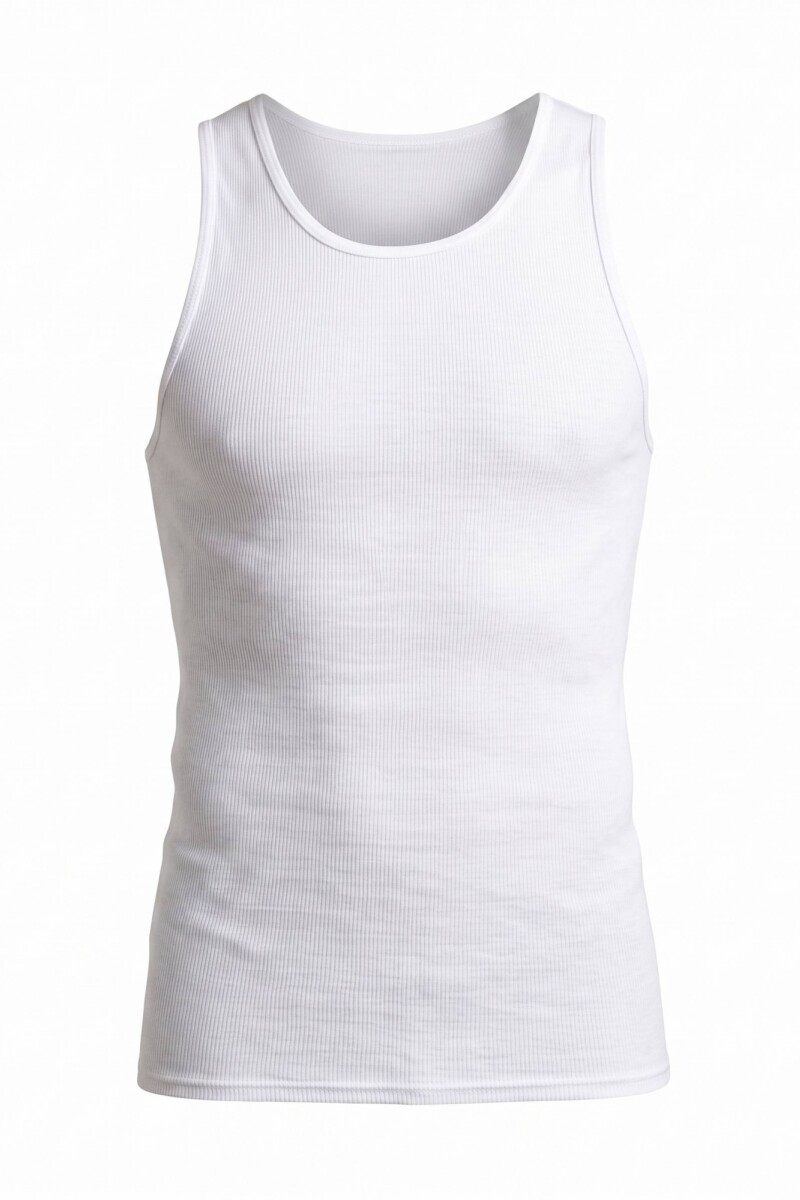 Pack x2 Musculosa interior para caballero BLANCO