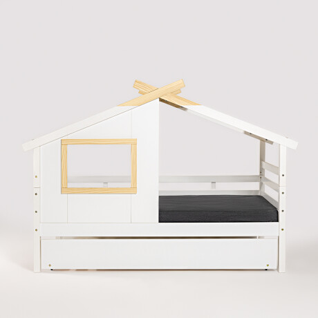 Cama con auxiliar Bicama Infantil - Modelo Casita Cama con auxiliar Bicama Infantil - Modelo Casita
