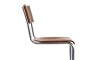 Silla de Comedor Metal Cromado - Impala Nogal