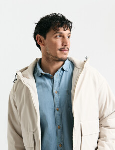 300221 CAMPERA HARRINGTON LABEL Blanco