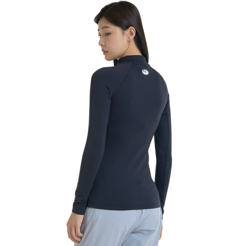 UA CG Authentics Mockneck-BLK BLK-001