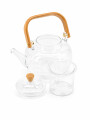 TETERA DE VIDRIO CON DIFUSOR TRANSPARENTE