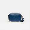 Mini bag Club House en efecto cuero liso Azul
