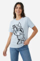 Remera m/c mujer DAISY CELESTE