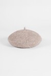Boina tejida beige