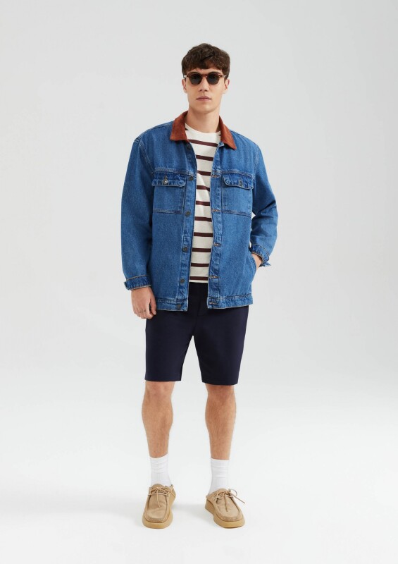 BERMUDA MASC AZUL MARINO