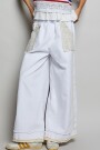 PANTALON DENIM PARCHES Blanco