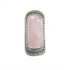 Anillo rectangulo-Plata 925-Piedra cuarzo rosa-AN3953 conpiedra
