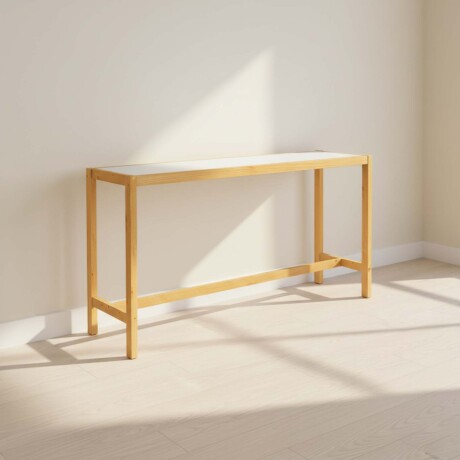 CONSOLA MDF-Y-MADERA BLANCO QUÉBEC BCO/NAT