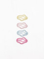 BROCHES X 4 MULTICOLOR