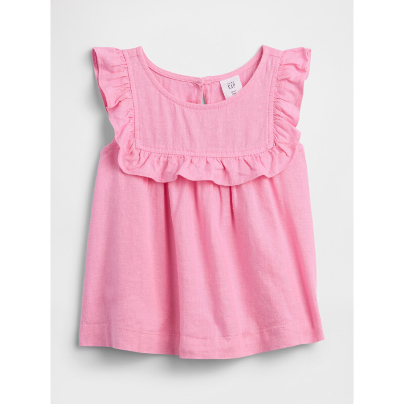 V-LINEN TOP SP26 PARISIAN PINK