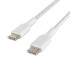 Belkin Cable Trenzado USB-C a USB-C 60W (1m) - White Belkin Cable Trenzado USB-C a USB-C 60W (1m) - White