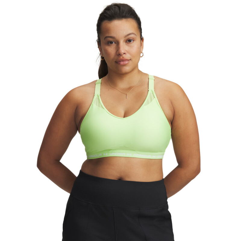 UA Crossback Low Bra-GRN GRN-304