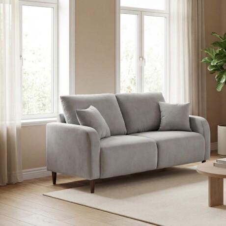 CONJUNTO SOFÁ SILLÓN SCOTT LIVING 2 CUERPOS + 3 CUERPOS GRIS