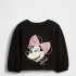 DIS BUBBLE SLV CHARACTER TEE BLACK