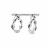 Caravanas aros torneados- Plata 925 - Sin piedra- CA4014 sinpiedra
