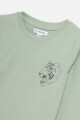 Remera estampada mangas largas VERDE OLIVA