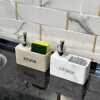 Dispensador de jabón cocina mármol con esponja Dispensador De Jabón Cocina Mármol Con Esponja
